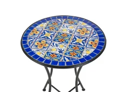 Bistro bord CORIANO 60 cm 60 cm Metal Sort