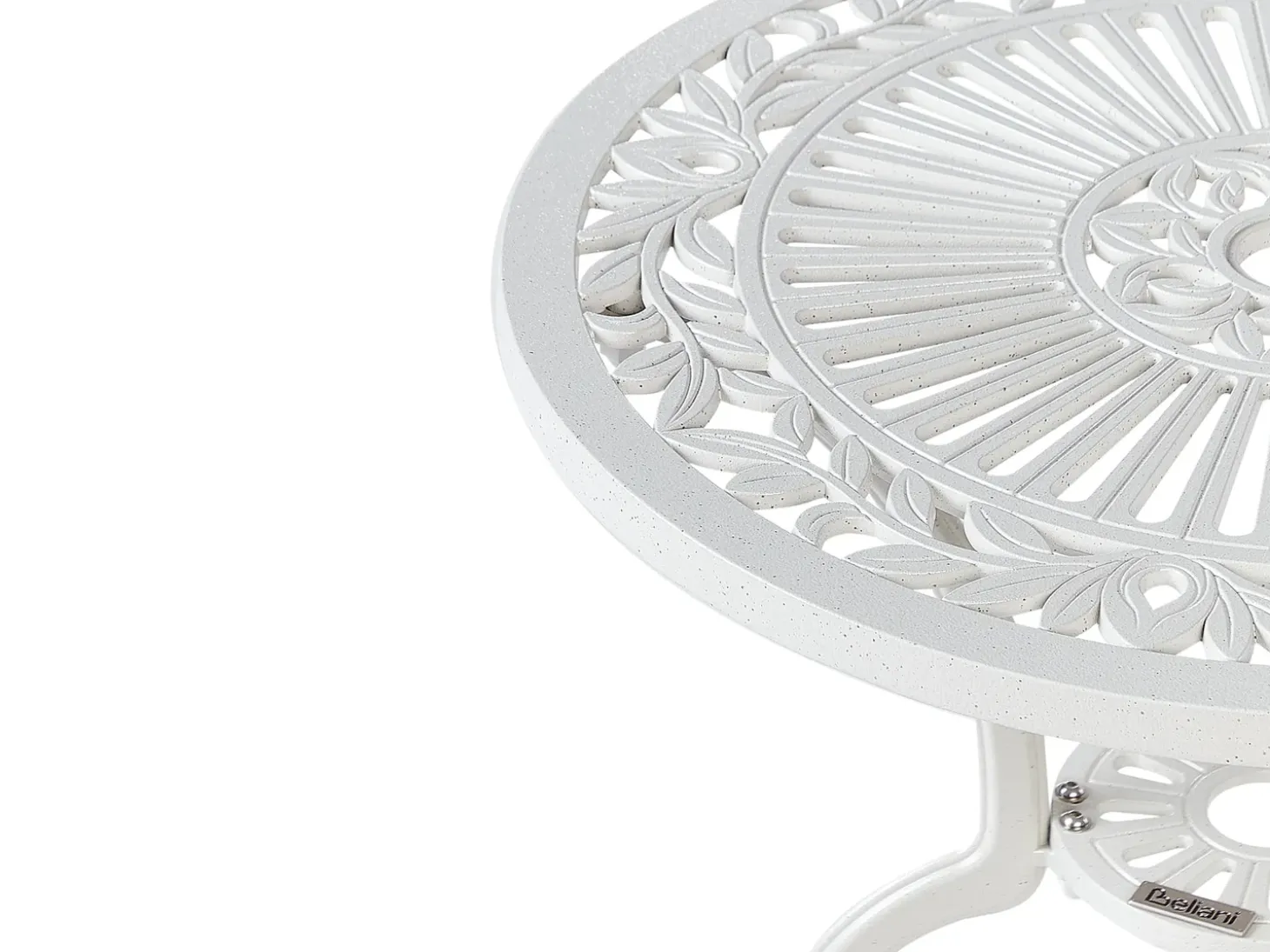 Bistro bord DASCIO 61 cm 61 cm Metal Cremehvid
