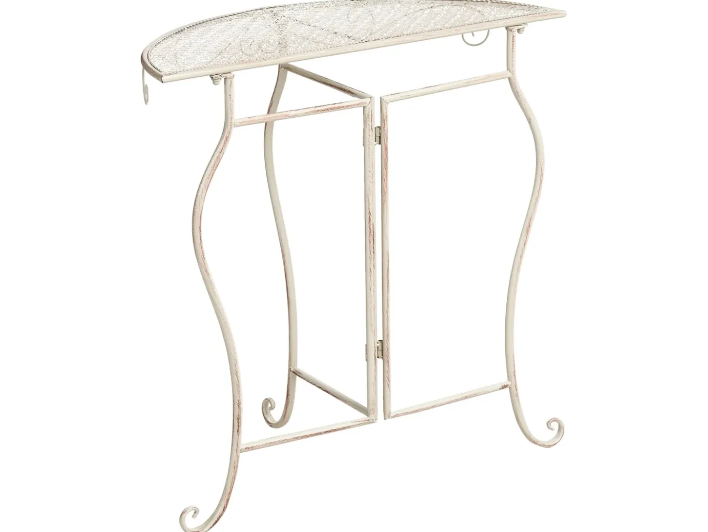 Bistro bord FOLELLI 80 cm 36 cm Metal Lys Beige
