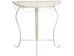 Bistro bord FOLELLI 80 cm 36 cm Metal Lys Beige