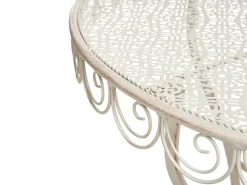 Bistro bord JUINA 80 cm 36 cm Metal Lys Beige