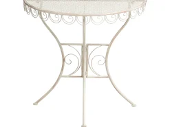 Bistro bord JUINA 80 cm 36 cm Metal Lys Beige