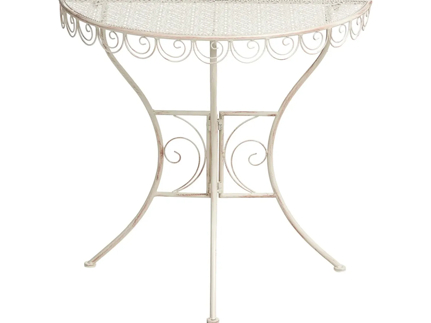 Bistro bord JUINA 80 cm 36 cm Metal Lys Beige