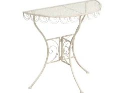 Bistro bord JUINA 80 cm 36 cm Metal Lys Beige