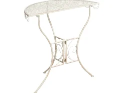 Bistro bord JUINA 80 cm 36 cm Metal Lys Beige