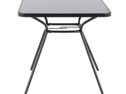 Bistro bord LIVO 80 cm 80 cm Glas Sort