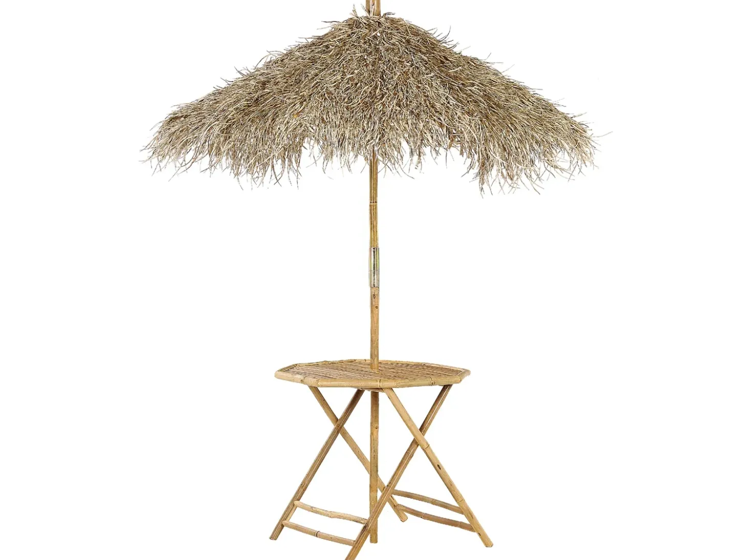 Bistro bord MOLISE 85 cm 85 cm Bambus Lysebrun