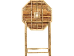 Bistro bord MOLISE 85 cm 85 cm Bambus Lysebrun