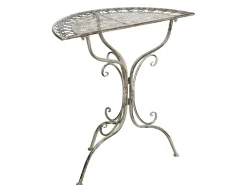 Bistro bord NURRA 80 cm 36 cm Metal Grå