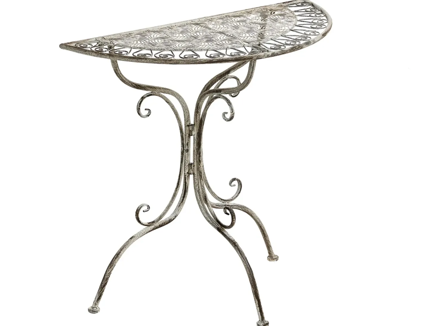 Bistro bord NURRA 80 cm 36 cm Metal Grå