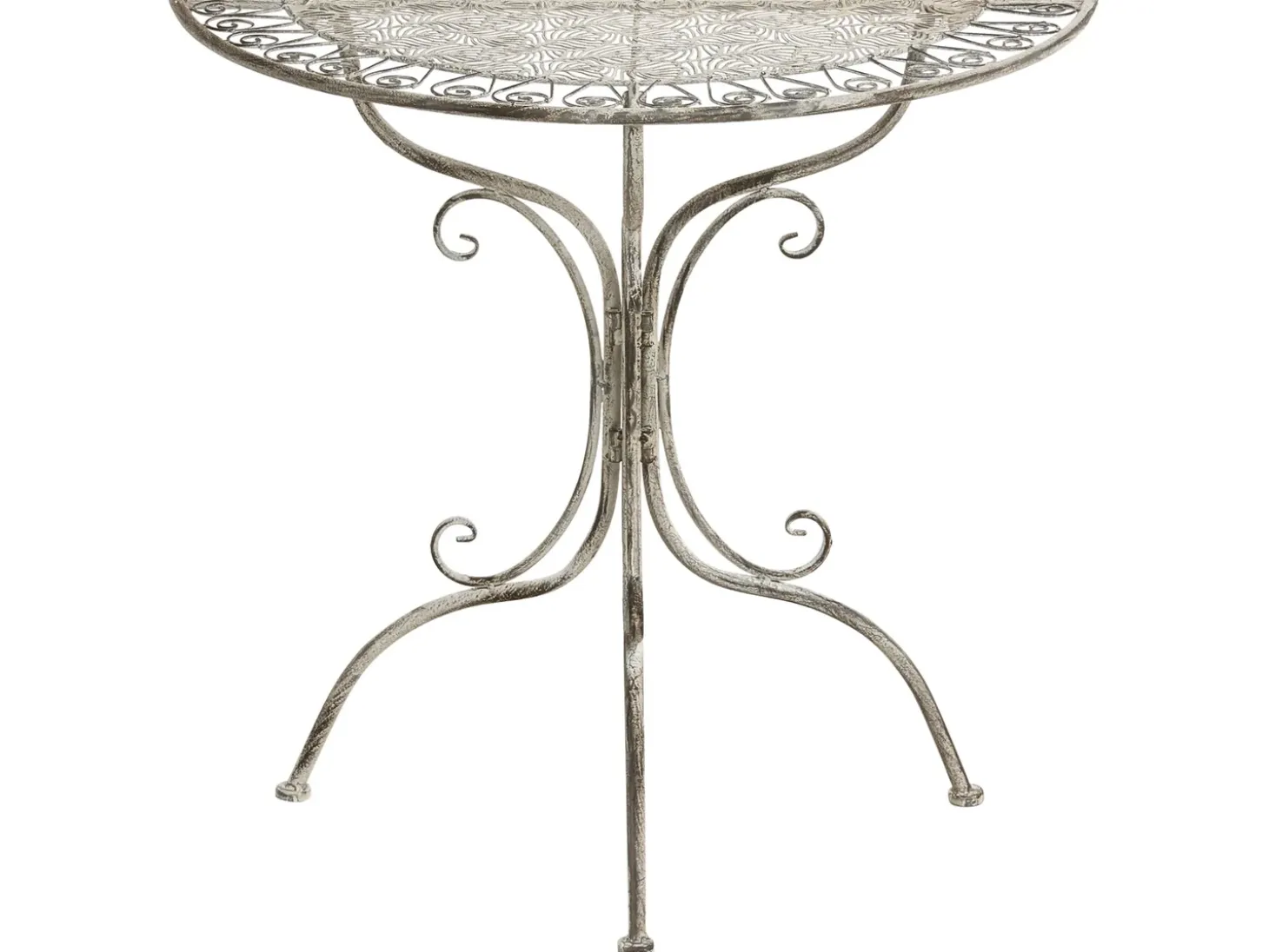 Bistro bord NURRA 80 cm 36 cm Metal Grå