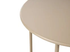 Bistro bord OVARO 50 cm 50 cm Metal Beige