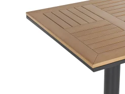 Bistro bord PALMI 60 cm 60 cm Træ effekt Brun