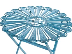 Bistro bord PAVIA 71 cm 71 cm Metal Blå