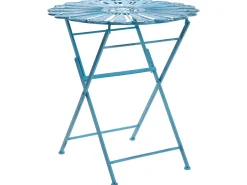 Bistro bord PAVIA 71 cm 71 cm Metal Blå
