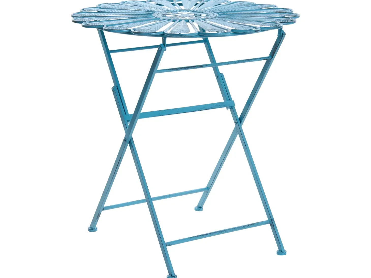 Bistro bord PAVIA 71 cm 71 cm Metal Blå