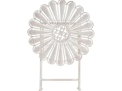 Bistro bord PAVIA 71 cm 71 cm Metal Cremehvid