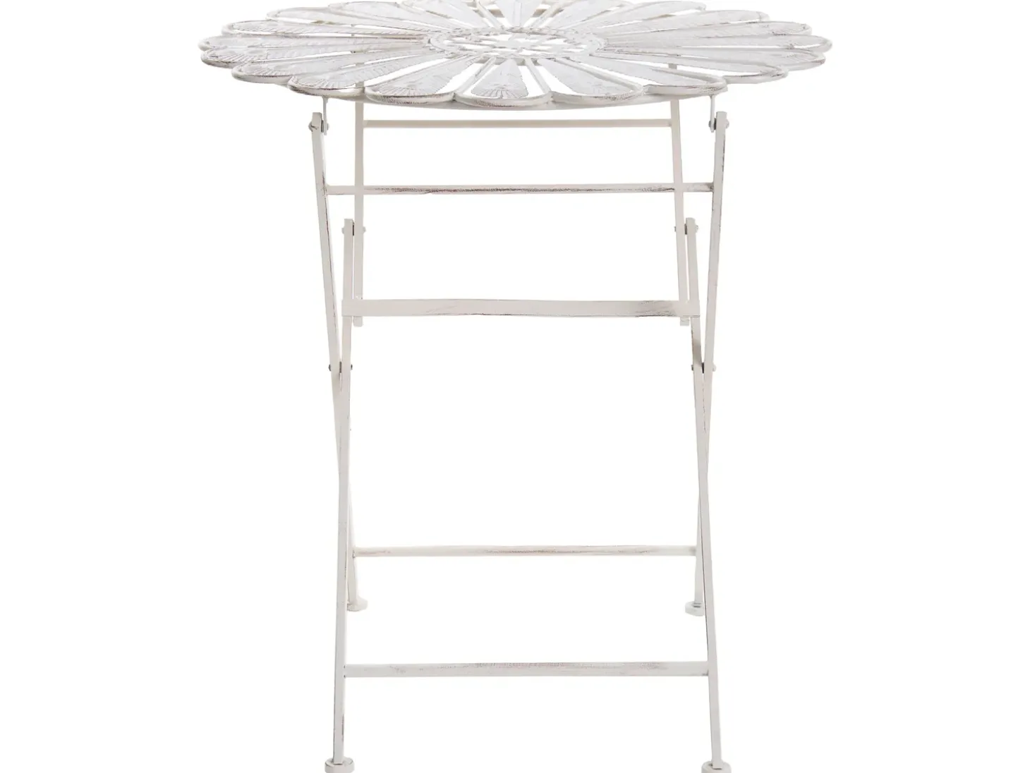 Bistro bord PAVIA 71 cm 71 cm Metal Cremehvid