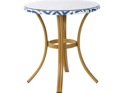 Bistro bord RIFREDDO 70 cm 70 cm Hærdet glas Blå