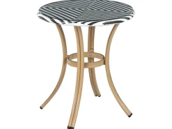 Bistro bord RIFREDDO 70 cm 70 cm Hærdet glas Sort