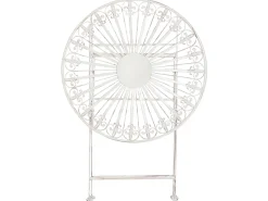 Bistro bord SCAFA 70 cm 70 cm Metal Hvid