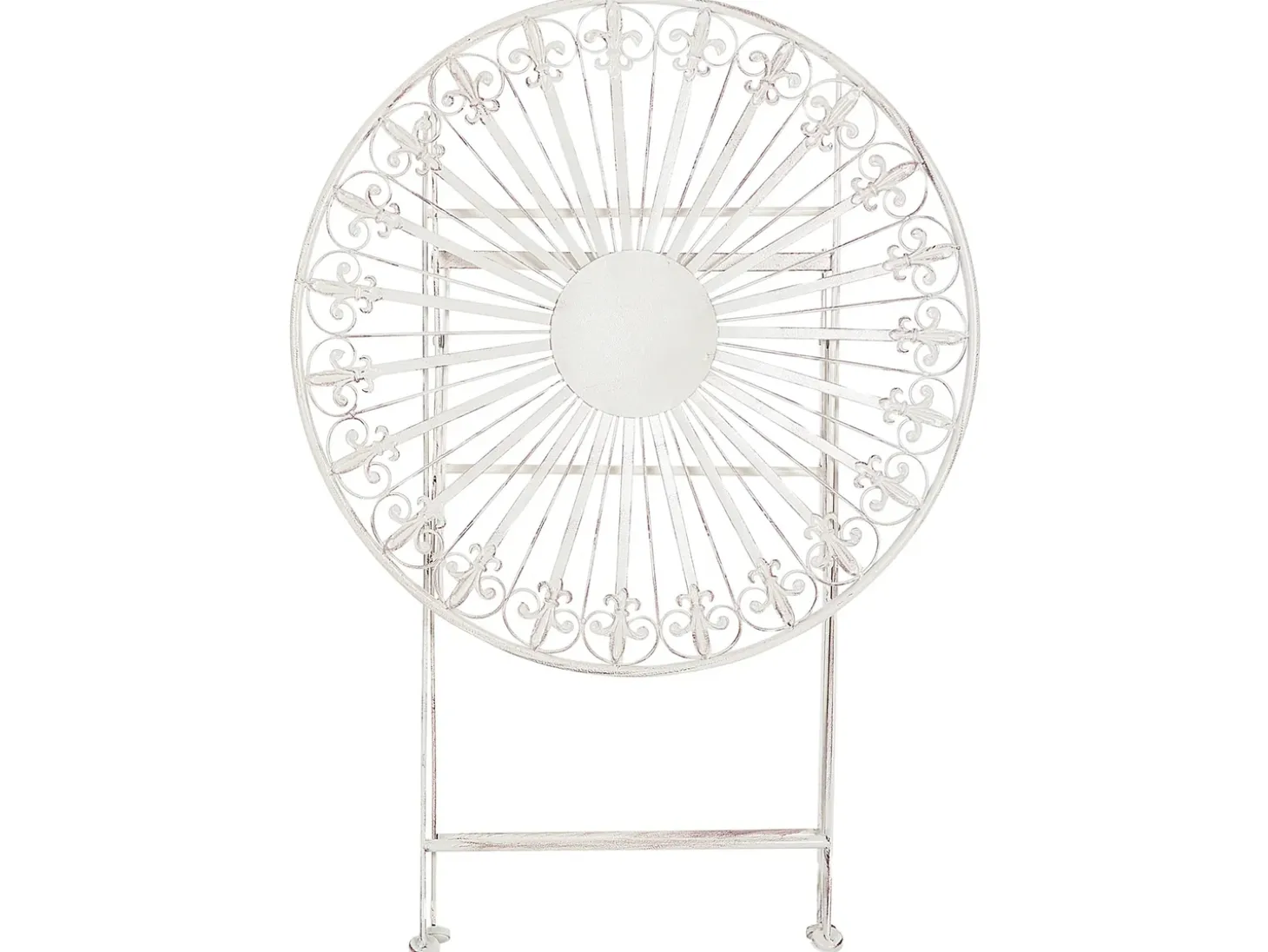 Bistro bord SCAFA 70 cm 70 cm Metal Hvid