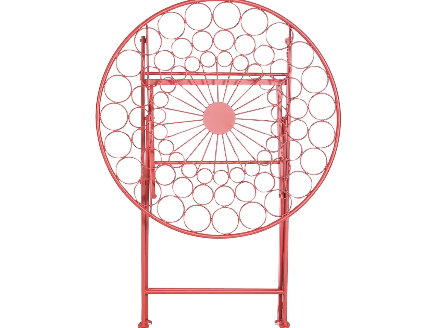 Bistro bord SCARIO 70 cm 70 cm Metal Rød