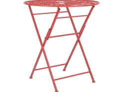 Bistro bord SCARIO 70 cm 70 cm Metal Rød