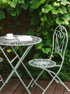 Bistro bord TRENTO 70 cm 70 cm Metal Lysegrøn