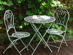 Bistro bord TRENTO 70 cm 70 cm Metal Lysegrøn