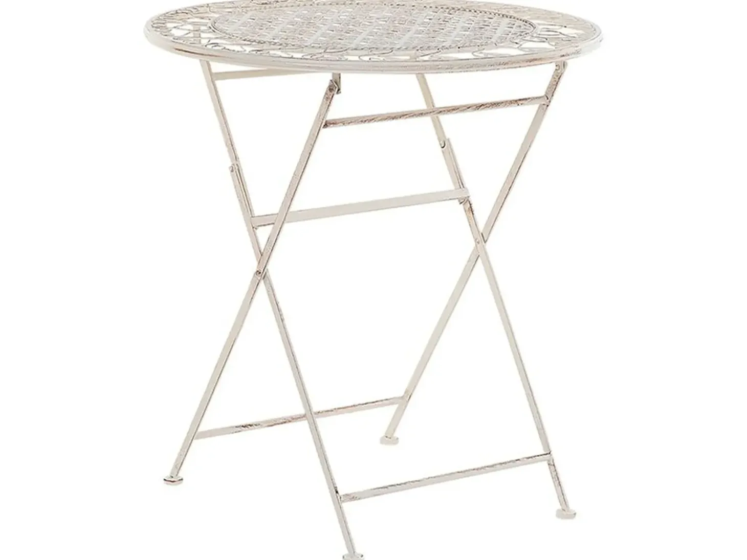 Bistro bord TRIESTE 70 cm 70 cm Metal Lys Beige