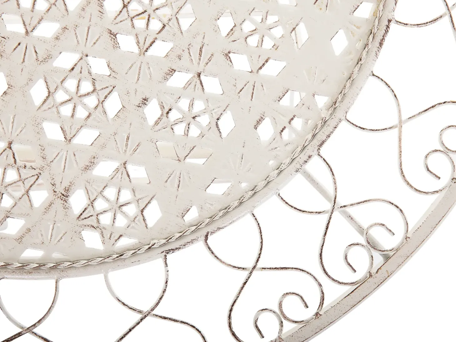 Bistro bord TRIESTE 70 cm 70 cm Metal Lys Beige