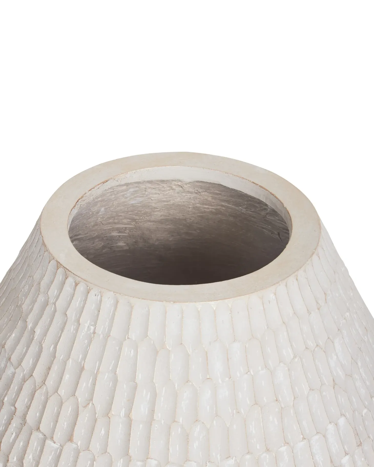 Blomstervase ARUNCUS Keramik 30 cm Beige