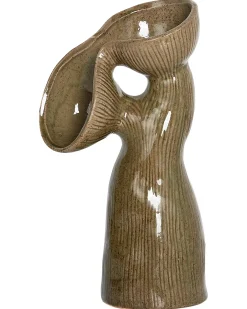 Blomstervase CALAMUS Stentøj 28 cm Grøn