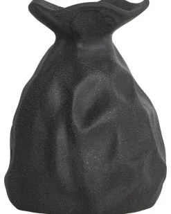 Blomstervase COONTAIL Stentøj 31 cm Sort