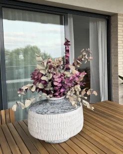 Blomstervase DEKSATI Keramik 32 cm Beige
