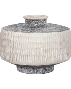 Blomstervase DEKSATI Keramik 32 cm Beige