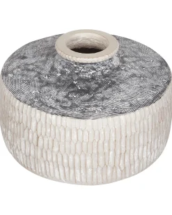 Blomstervase DEKSATI Keramik 32 cm Beige
