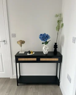Blomstervase HELIKE Stentøj 23 cm Hvid