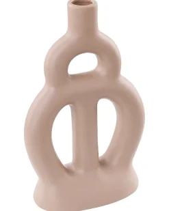 Blomstervase KOZANI Keramik 28 cm Sand Beige