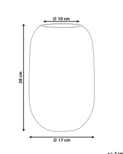 Blomstervase KYRAKALI Glas 28 cm Transparent