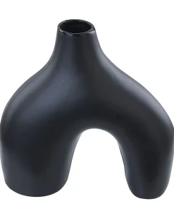 Blomstervase LAMIA Keramik 30 cm Sort
