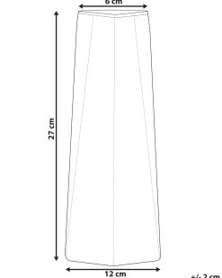 Blomstervase LILAIA Glas 27 cm Grå