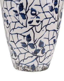 Blomstervase MALLIA Stentøj 20 cm Hvid