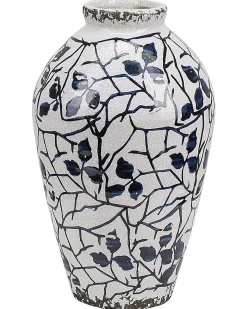 Blomstervase MALLIA Stentøj 22 cm Hvid