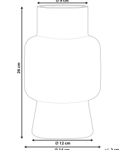 Blomstervase MEGALO Glas 26 cm Grå