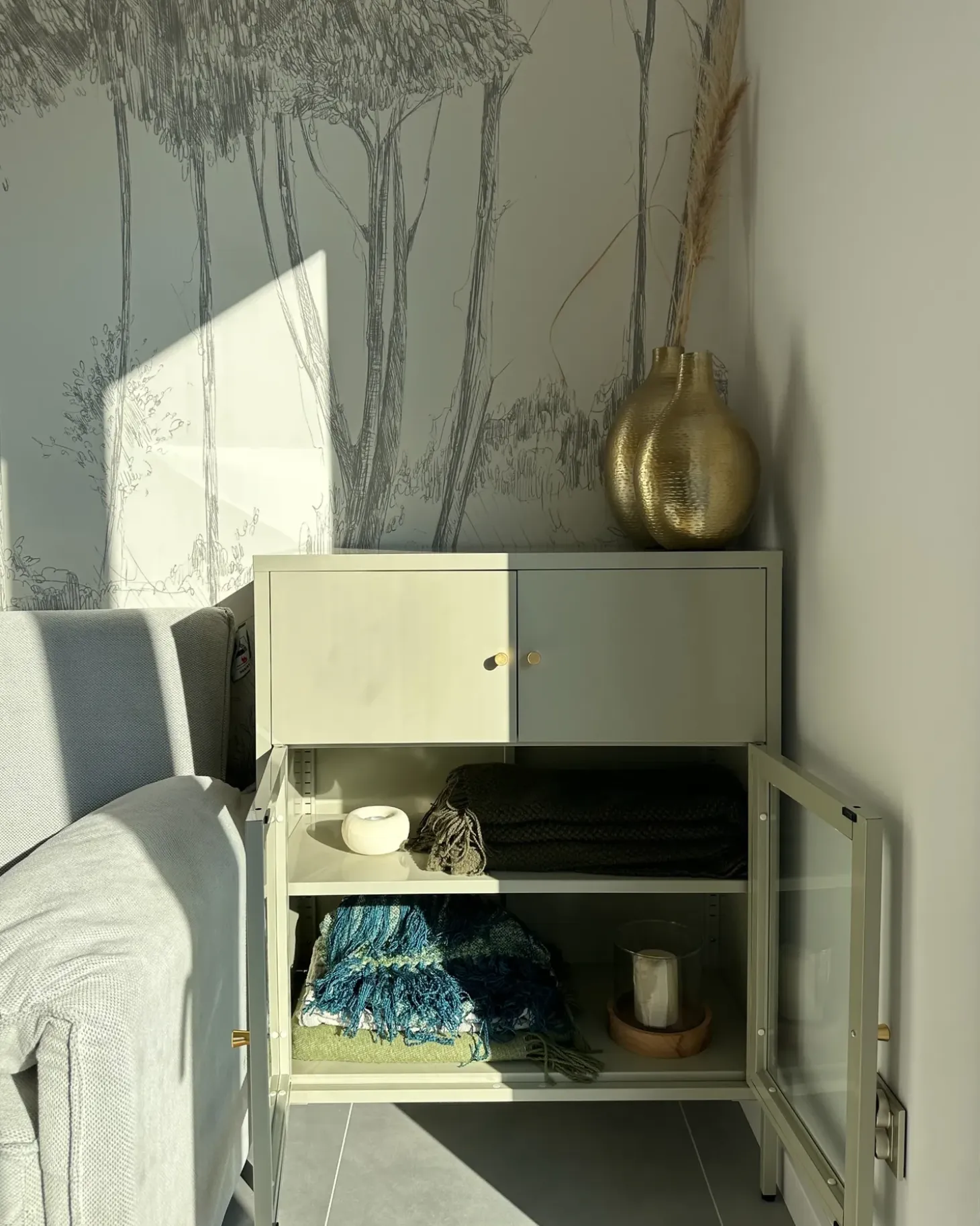 Blomstervase MOHENJO Metal 32/35 cm Guld