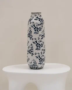 Blomstervase MULAI Stentøj 35 cm Hvid