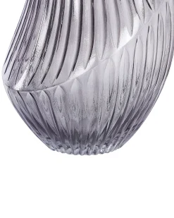 Blomstervase MYRSINA Glas 36 cm Grå