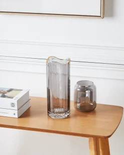 Blomstervase PERDIKI Glas 30 cm Grå